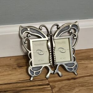Butterfly Picture Frame Metal Works Kenrich 5" Elegant Ornate Decor Home Office